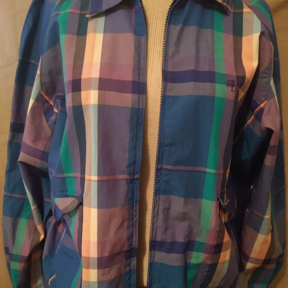 Women's Size L Plaid Jacket By Babe Didrickson